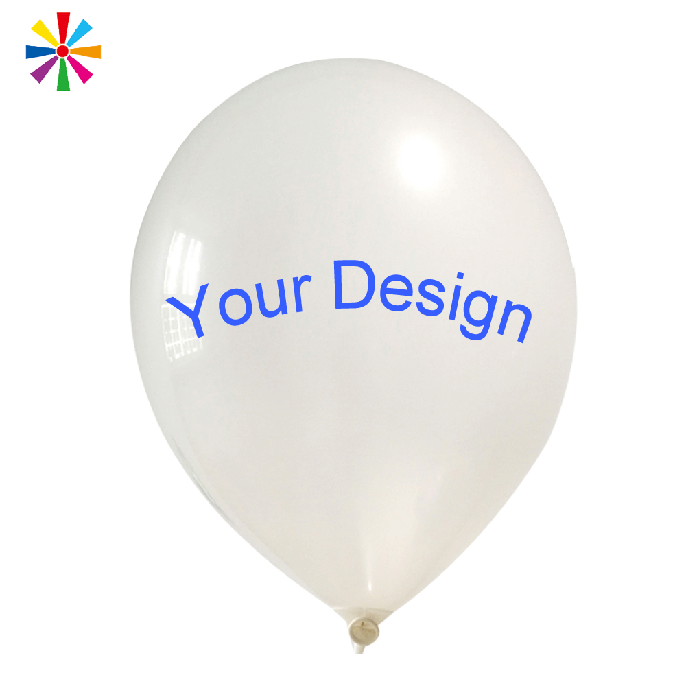 Palloncino in lattice personalizzato con stampa personalizzata di elio gonfiabile economico in fabbrica con logo stampato